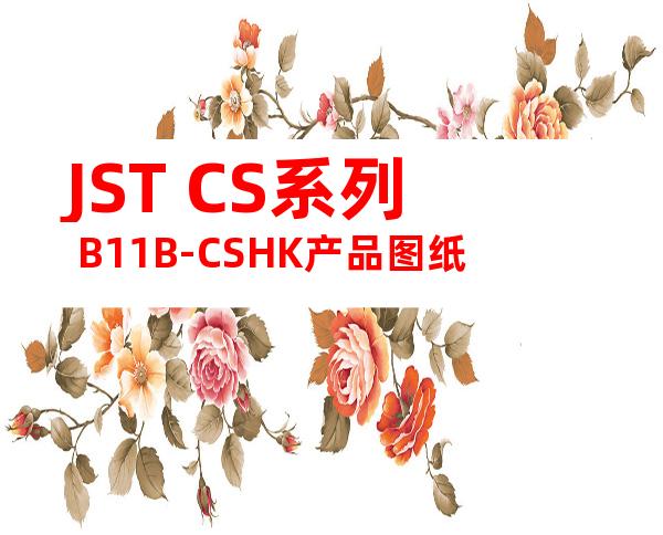 JST CS系列 B11B-CSHK产品图纸